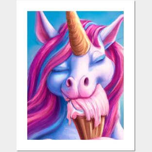 Ice Cream Unicorn Posters and Art